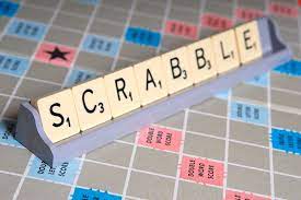 Scrabble on wood